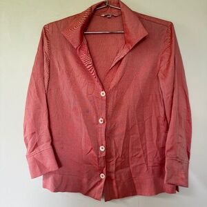 Loro piana silk blouse in coral